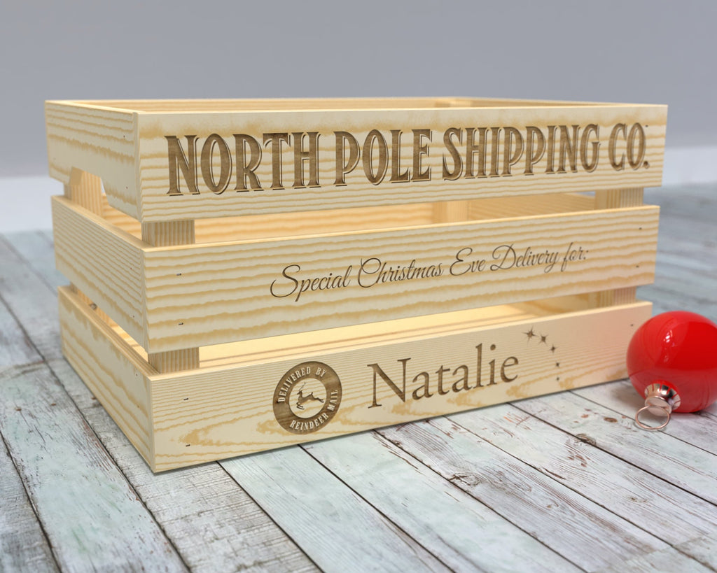 Large Christmas Eve Box - Engraved Christmas Box - Personalized Christmas Gifts 2019 - Personalized Christmas Eve Box