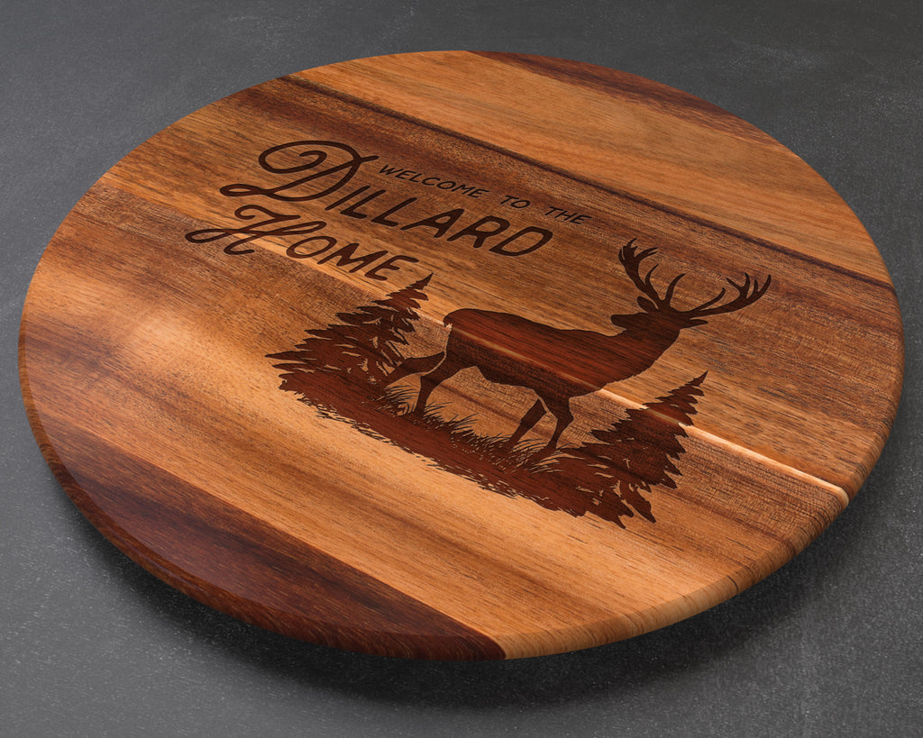 Deer, Lazy Susan, Hunting Gifts, Gift for Dad, Rustic Home Decor, Antlers, Rustic Decor, Husband Christmas Gift, Husband Gift, Gifts for Dad