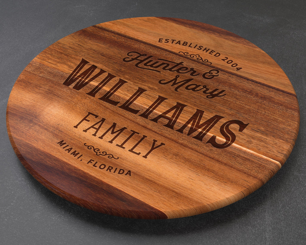 Personalized Lazy Susan, Wedding Gift, Personalized Wedding Gift, Anniversary Gift, Best Friend Gift, Wife Gift, Personalised Lazy Susan