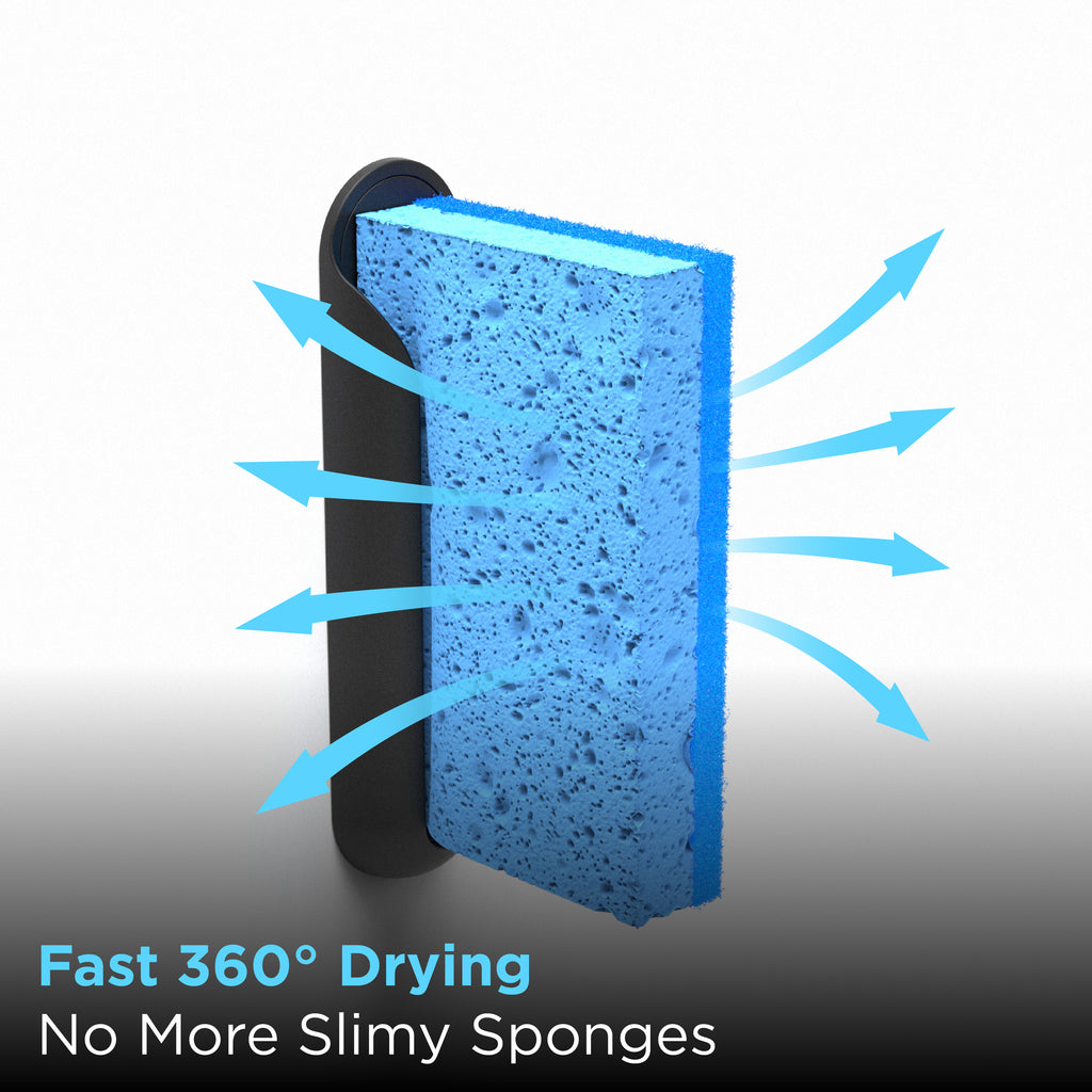Sponge Butler Sponge Holder – Rapid Drying, Space-Saving Kitchen Sink Organizer, Minimalist Design
