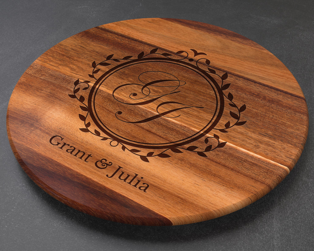 Personalized Lazy Susan with Initials, Wedding Gift, Personalized Wedding Gift, Anniversary Gift, Best Friend Gift, Wife Gift, Personalised Lazy Susan (Copy) (Copy) (Copy) (Copy)