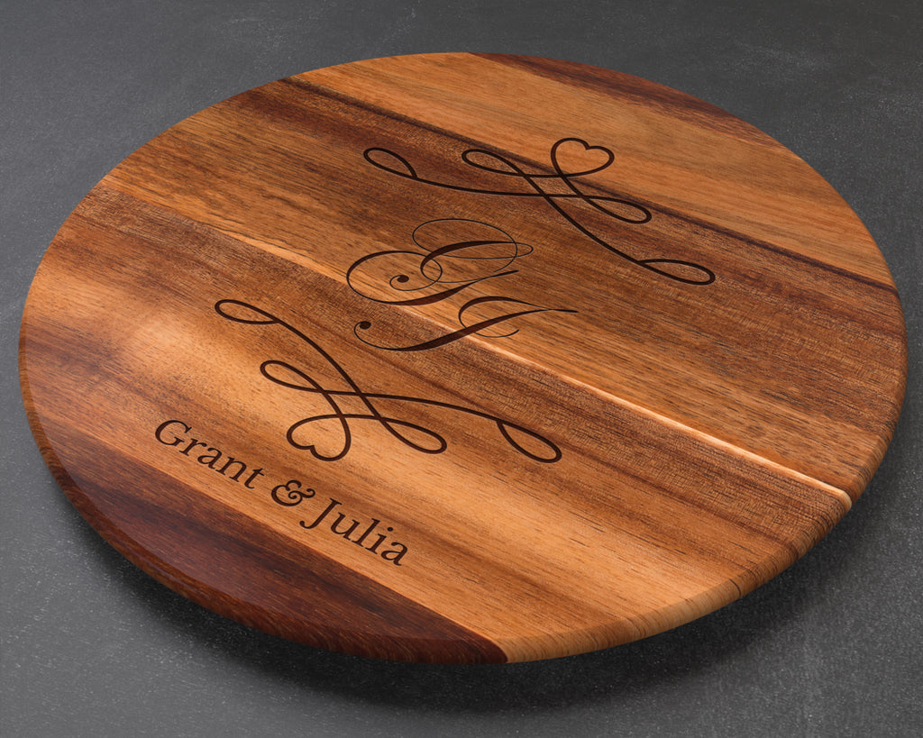 Personalized Lazy Susan with Initials, Wedding Gift, Personalized Wedding Gift, Anniversary Gift, Best Friend Gift, Wife Gift, Personalised Lazy Susan (Copy) (Copy) (Copy) (Copy) (Copy) (Copy) (Copy) (Copy)