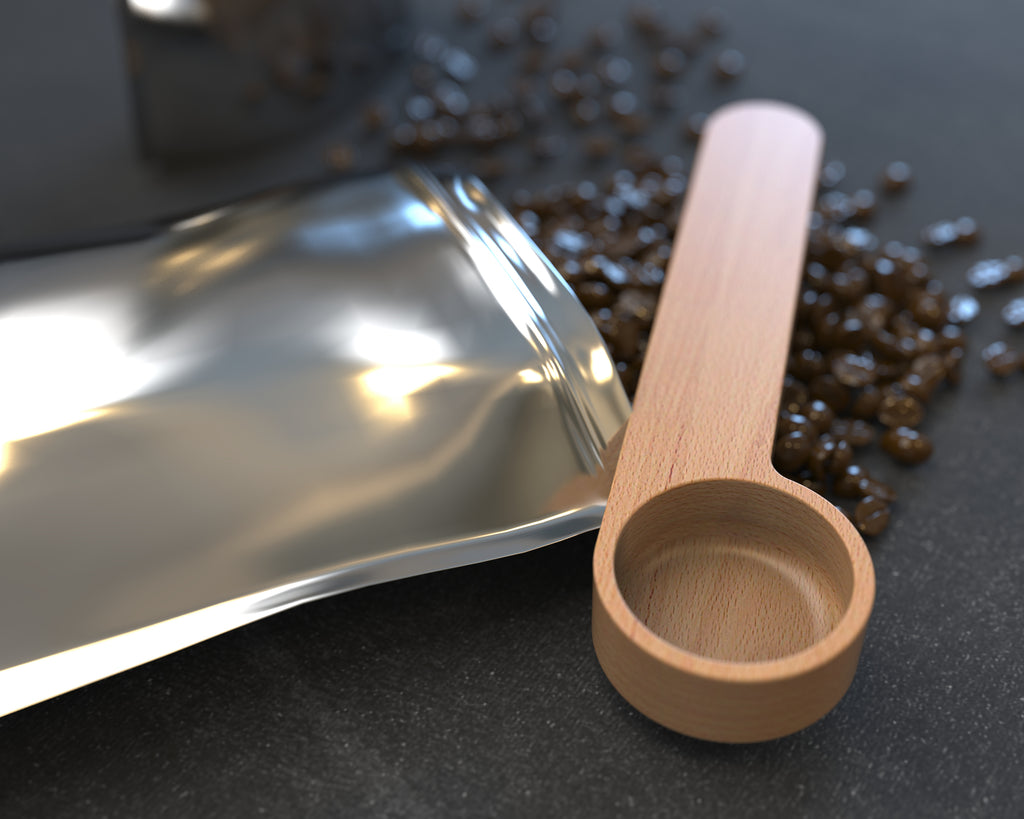 Engraved Coffee Scoop, Bag Clip, Coffee Spoon, Wooden Coffee Scoop, Kitchen tools, Coffee gift, Coffee Lover Gift