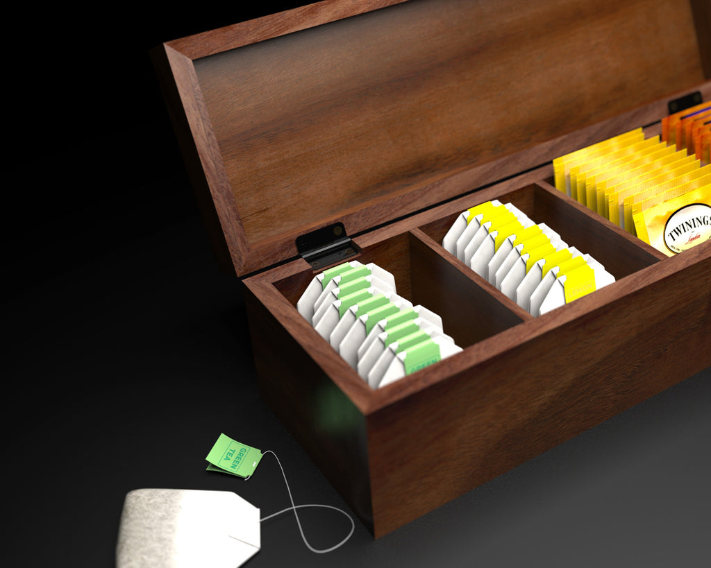 Personalized Tea Box, Rustic Wood Tea Box, Custom Tea, Tea lovers gift, Tea Organizer, Tea Box Gift, Keepsake Box