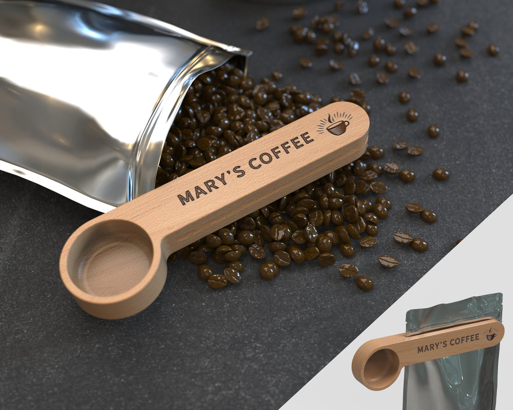Personalized Coffee Scoop, Coffee Lover Gift, Coffee Spoon, Wooden Coffee Scoop, Kitchen tools, Coffee gifts