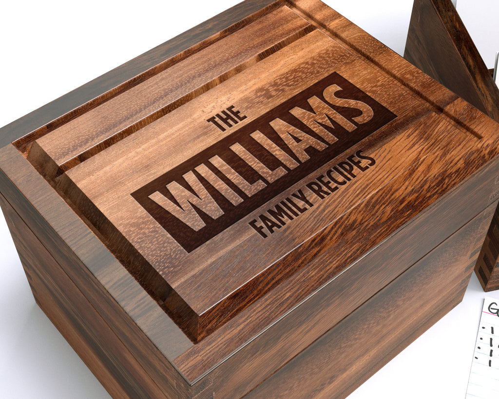 Recipe Box, Personalized Recipe Box, Housewarming Gift, Wedding Shower Decor, Wood Recipe Box, Mothers Day Gift, Christmas Gift