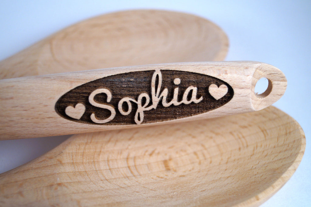 Heart Gift, Anniversary Gift, Custom Wooden Spoon, Personalized Spoon, Engraved Spoon, Baking Gift, Valentines Gift, Wife Gift, Gift for Her
