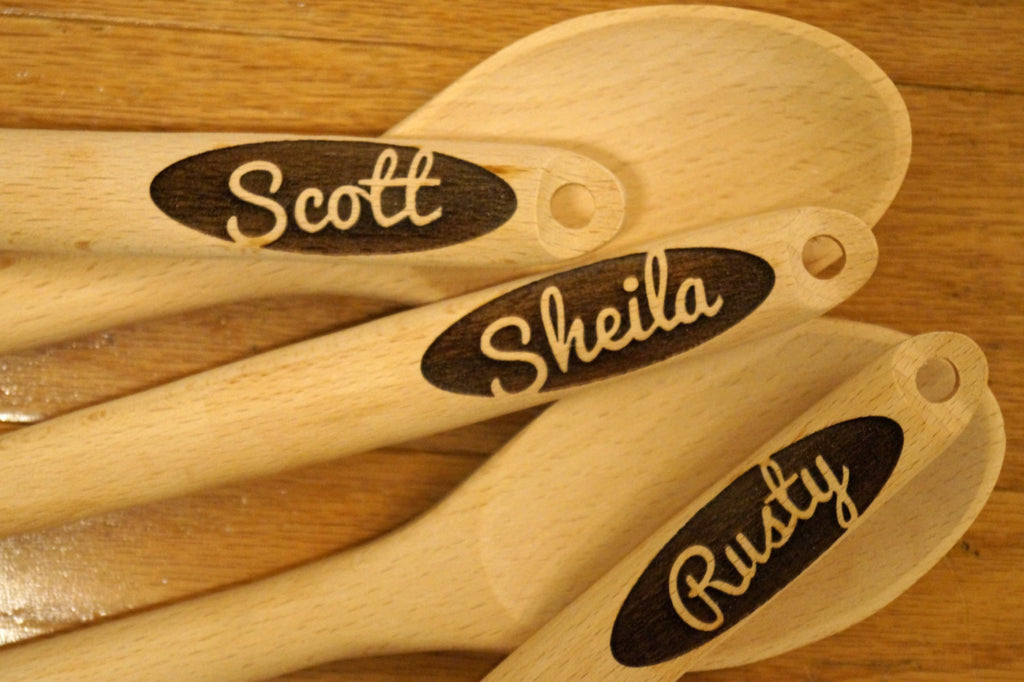 Spoon, Engraved Spoon, Kitchen Gifts, Baking Gifts, Gift for Him, Wooden Spoon, Wooden Utensils, Personalized Spoon, Gift for Mom, Christmas