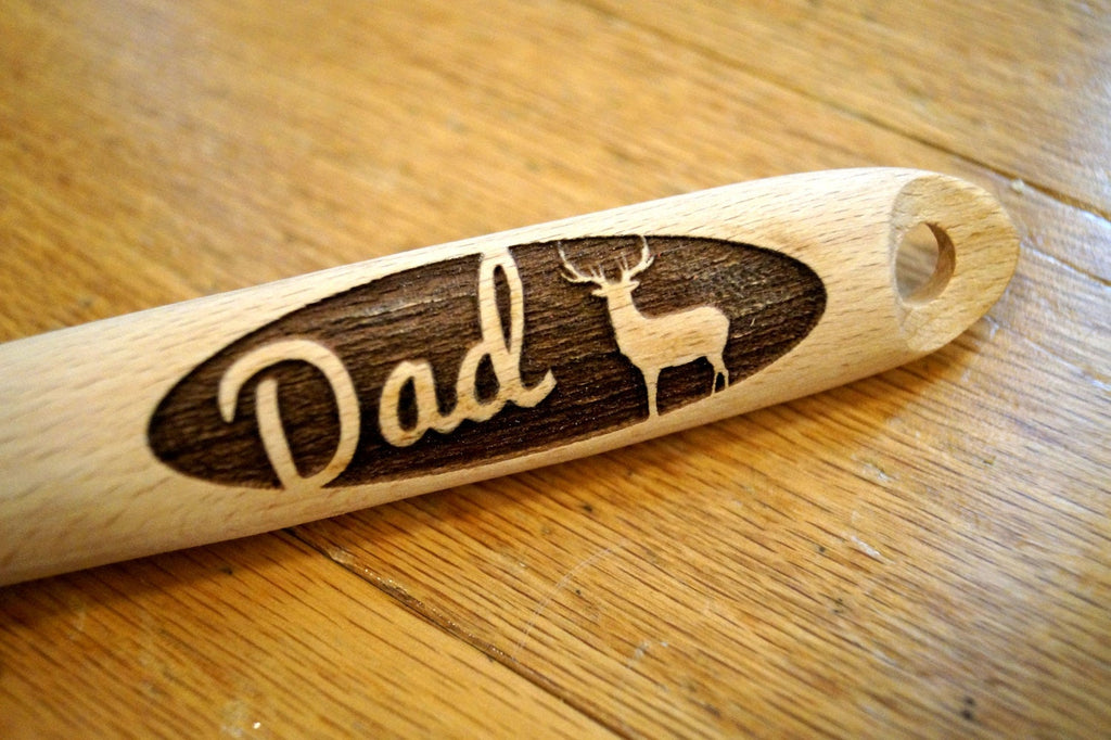 Custom Deer Spoon, Deer Gifts, Buck, Personalized Wooden Spoon, Gift for Him, Hunting Gifts, Outdoor Gifts, Camping Gifts, Gift for Husband