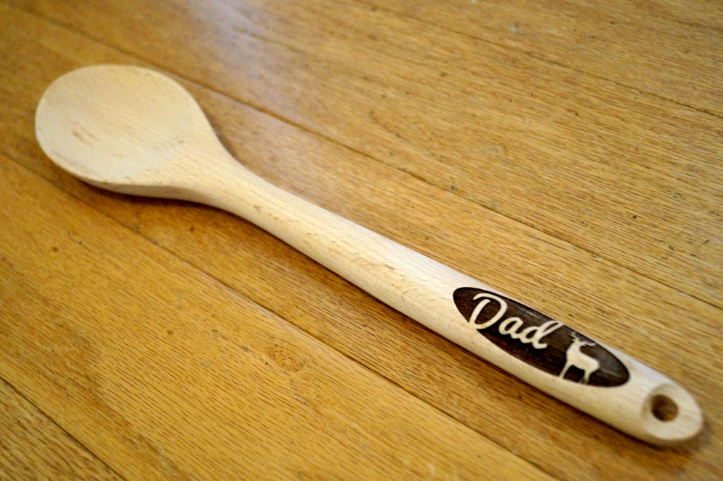 Custom Deer Spoon, Deer Gifts, Buck, Personalized Wooden Spoon, Gift for Him, Hunting Gifts, Outdoor Gifts, Camping Gifts, Gift for Husband