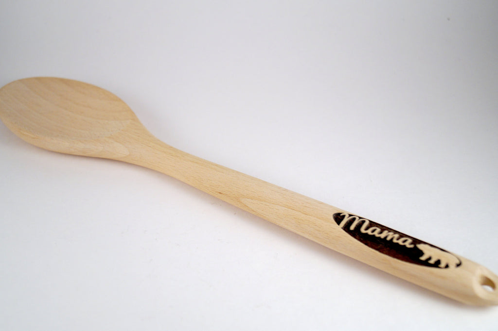 Mama Bear, Papa Bear, Bear Gift, Bear Decor, Gifts for Mom, Personalized Wooden Spoon, Kitchen Utensils, Bear Gift, Baking Gift, Bears