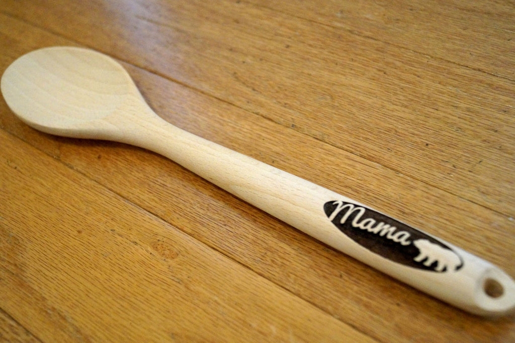 Mama Bear, Papa Bear, Bear Gift, Bear Decor, Gifts for Mom, Personalized Wooden Spoon, Kitchen Utensils, Bear Gift, Baking Gift, Bears