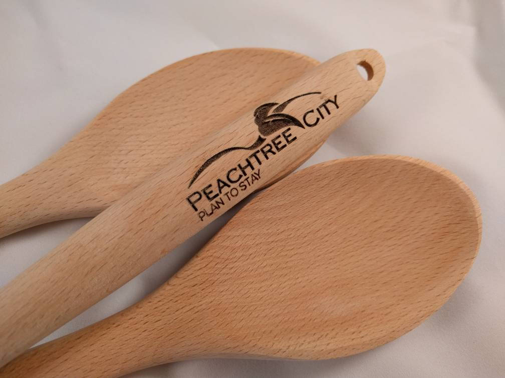 Dashing Through The Dough Engraved Wooden Spoon