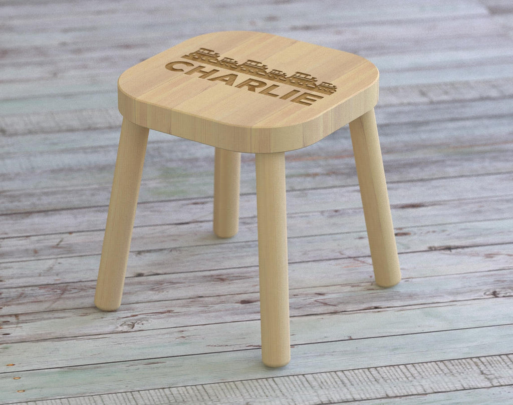 Trains, Kids Step Stool, Train, Kids Name Stool, Kids Stool, Childrens Stool, Childrens Bench, Wooden Step Stool, Gift For Kids