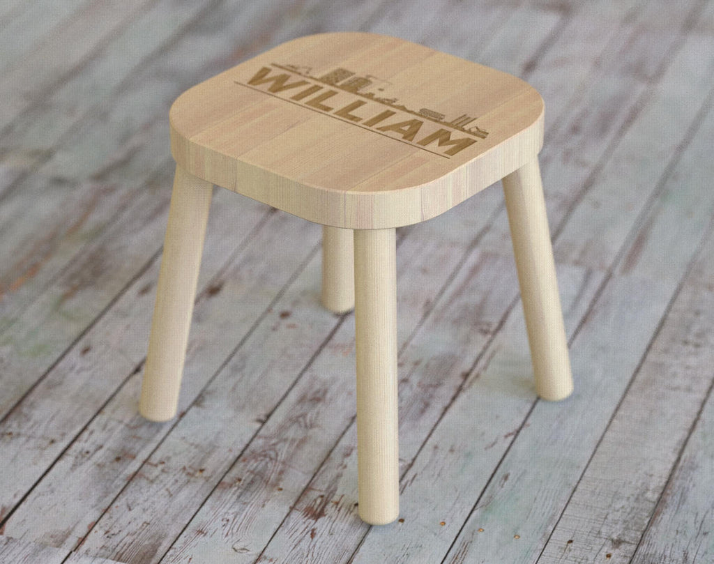 Tractor, Kids Stool, Construction, Tractor Birthday, Tractor Decor, Baby Gift, Toddler Gift, Toddler Toys, Birthday Gift, Personalized Stool