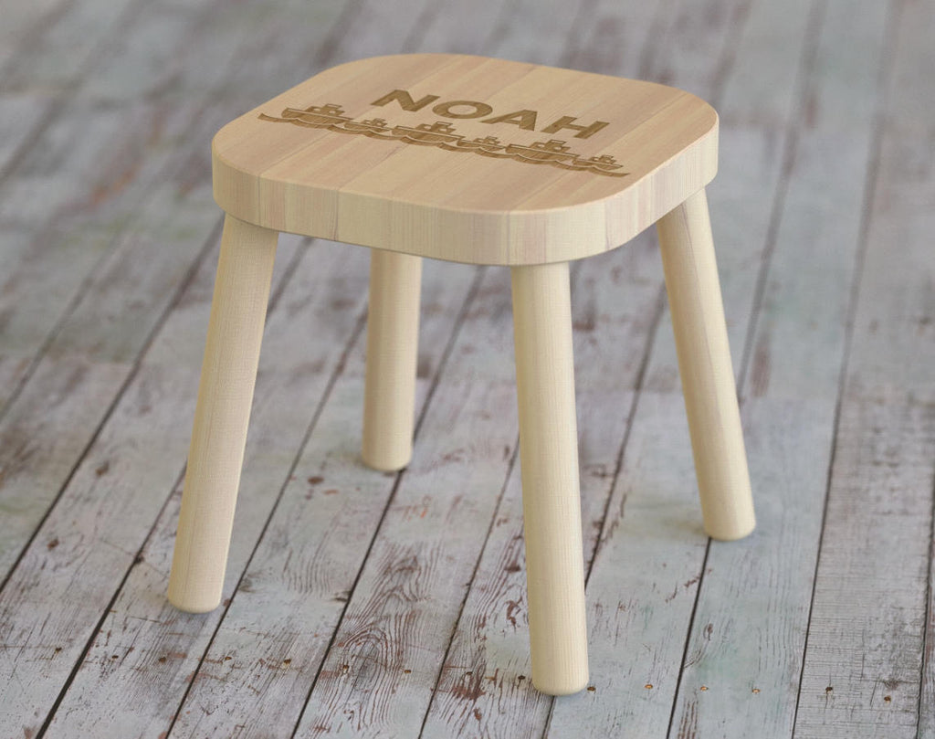 Nautical, Boats, Kids Step Stool, Kids Name Stool, Kids Stool, Childrens Stool, Nautical Nursery, Wooden Step Stool, Gift For Kids