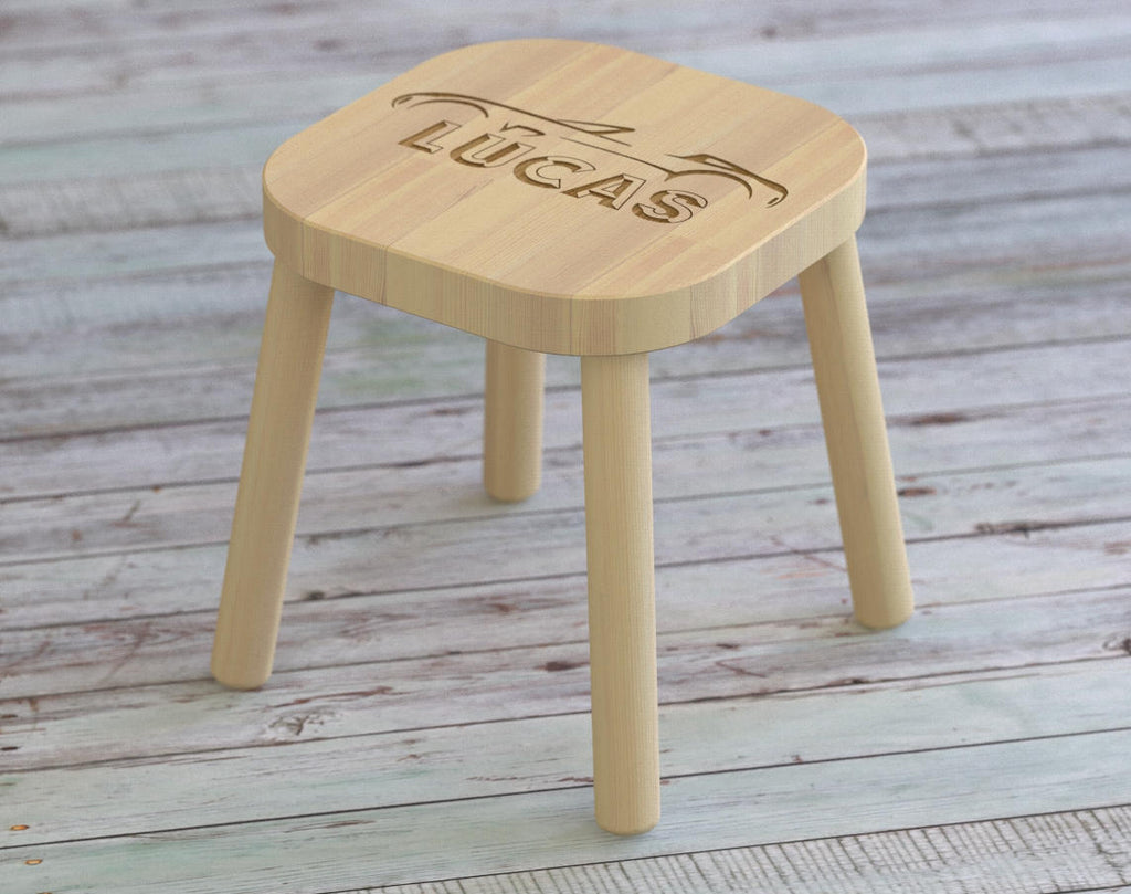Race Car, Kids Step Stool, Kids Name Stool, Kids Stool, Childrens Stool, Childrens Bench, Gift For Kids, Kids Name Stool, Travel Theme