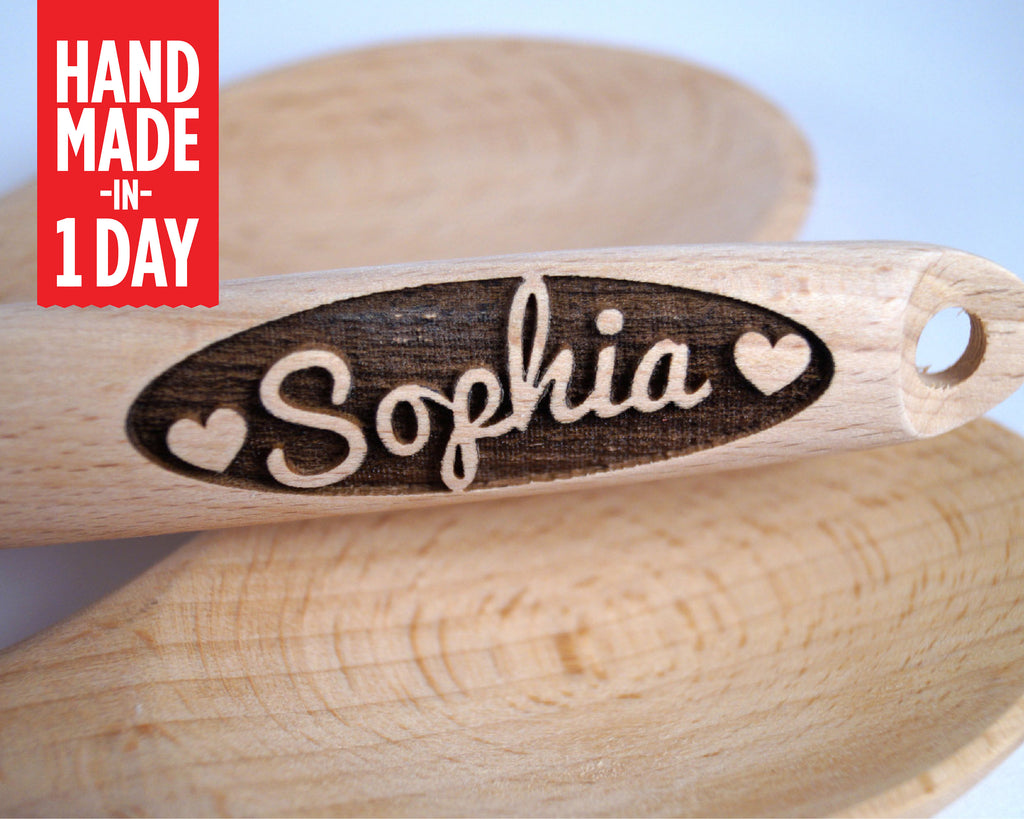 Heart Gift, Anniversary Gift, Custom Wooden Spoon, Personalized Spoon, Engraved Spoon, Baking Gift, Valentines Gift, Wife Gift, Gift for Her