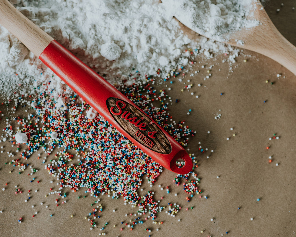 Red Custom Spoon, Baking Gift, Personalized Spoon, Cooking Gift, Wood Spoon, Red Kitchen Utensils, Red Kitchen, Red Kitchen Spoon, Red Gifts