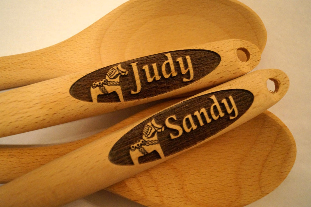 Swedish Dala Horse, Dala Horse, Swedish Horse, Personalized Wooden Spoon, Custom Wooden Spoon, Scandinavian Gift, Swedish Gift, God Jul S108