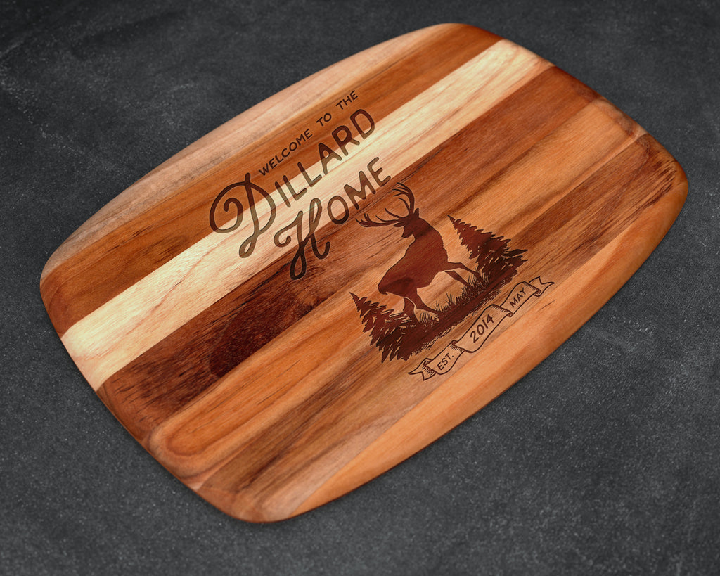 Hunting, Hunting Gifts, Deer Hunting, Personalized Teak Cutting Board, Gifts for Hunters, Hunting Decor, Outdoorsman Gifts, Gifts for Men