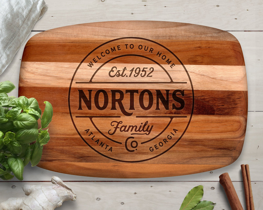 Engraved, Cutting Board, Teak Wood, Dark Wood, Premium Gift, Custom Cutting Board, Nice Gift, Personalized Gift, Personalized Cutting Board