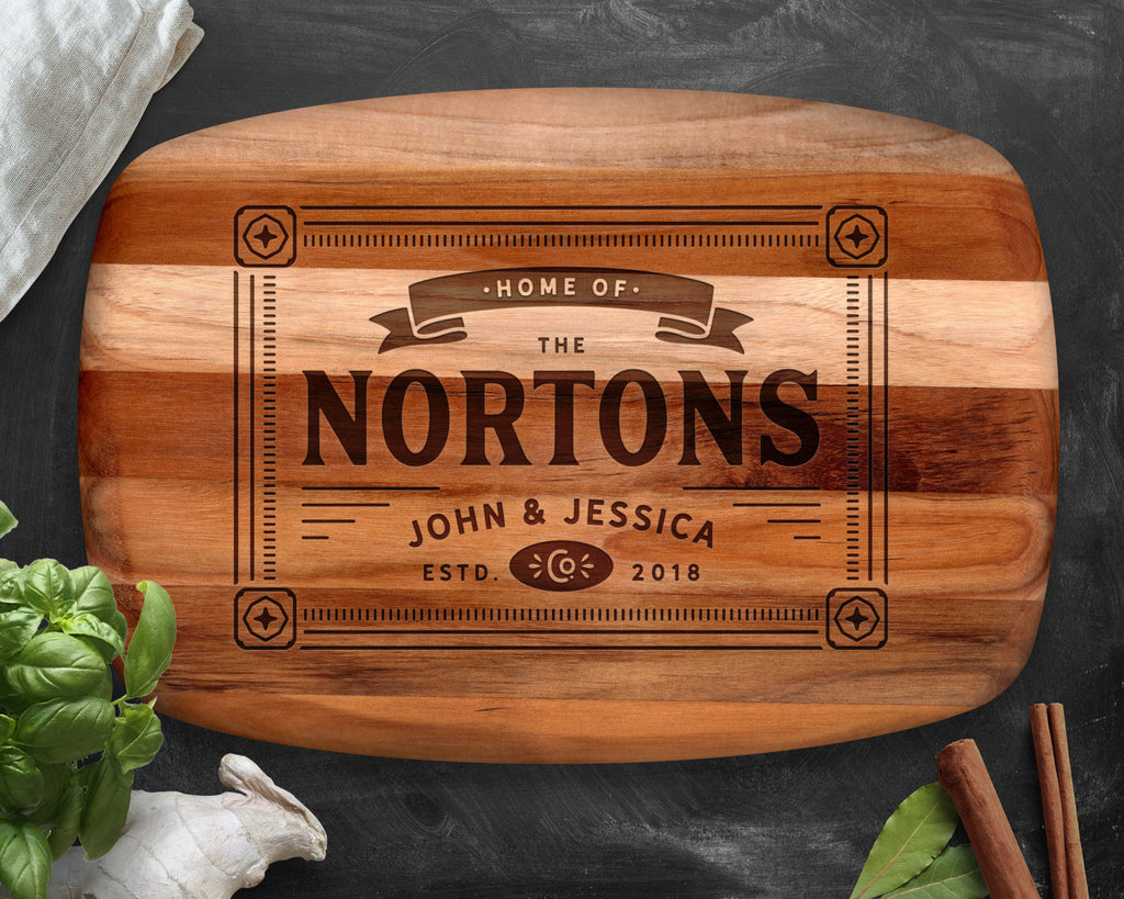 Wedding Anniversary, Cutting Board, Teak, Gift for Couple, Gift for Parents, Anniversary Gift, Gift for Newlyweds, Mom Gifts, Gifts for Mom