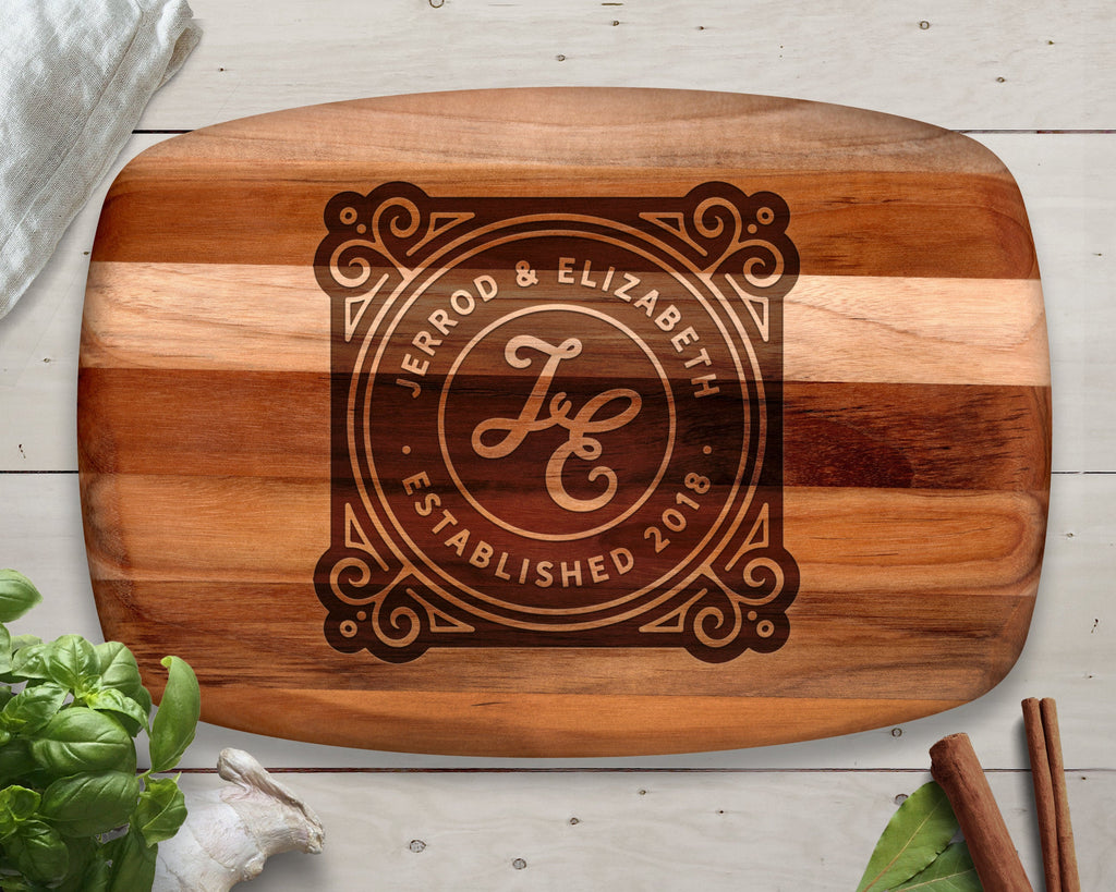 Cutting Board, Teak, Custom Cutting Board, Personalized Cutting Board, Chopping Block, Family Gift, Family Name Sign, Christmas Gift Ideas