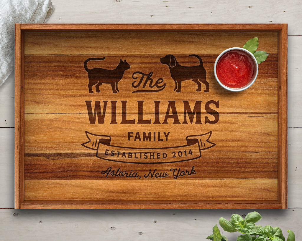 Serving Tray, Teak, Custom Serving Tray, Tray with Handles, Engraved, Tray, Breakfast in Bed, Breakfast Tray, Wood Tray, Coffee Table Tray