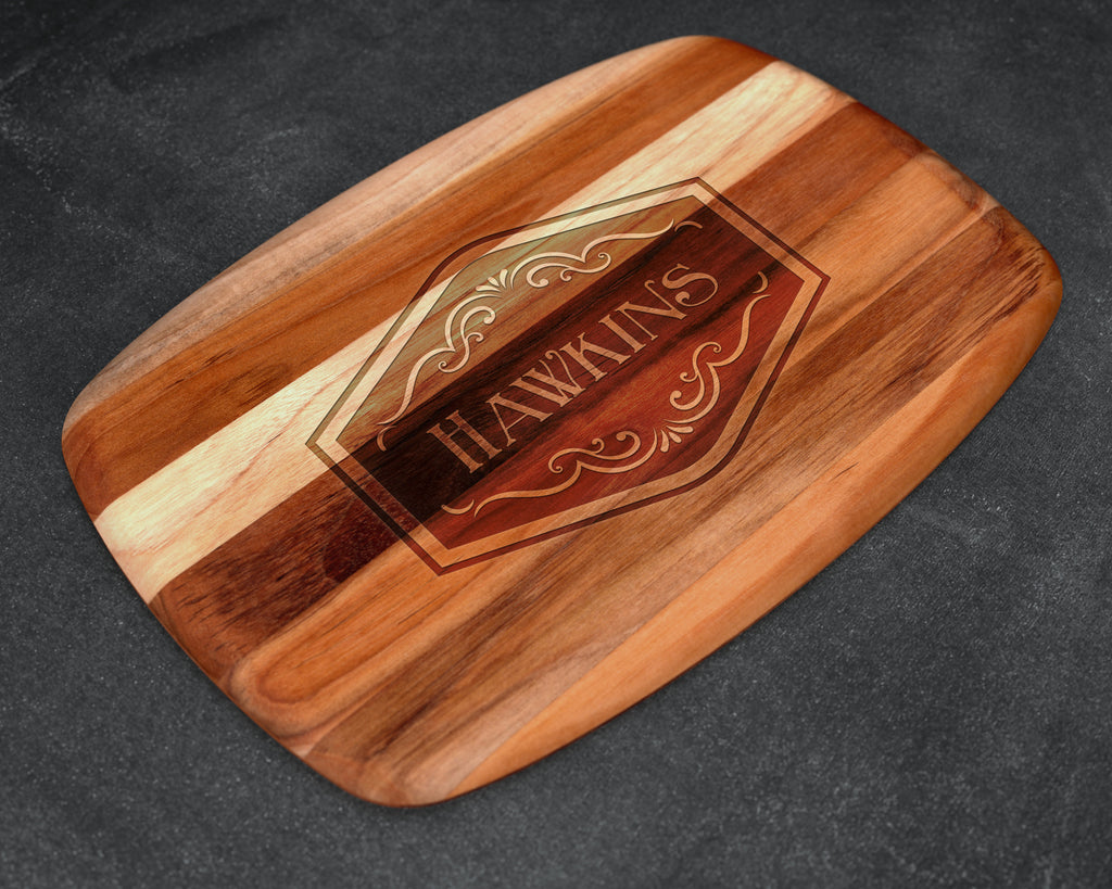 Personalized Wedding Gift, Teak Wood, Custom Wooden Cutting Board, Family Christmas Gift, Kitchen Gift, Baking Gift, Cooking Gift, Engraved