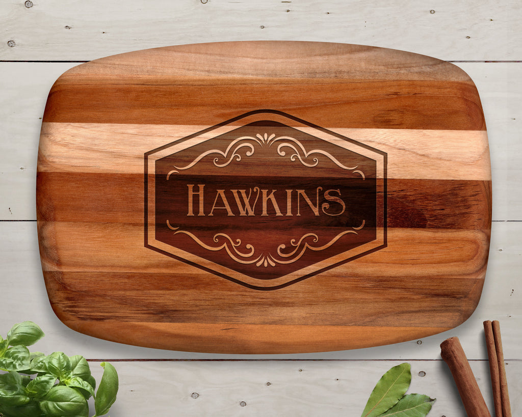 Personalized Wedding Gift, Teak Wood, Custom Wooden Cutting Board, Family Christmas Gift, Kitchen Gift, Baking Gift, Cooking Gift, Engraved