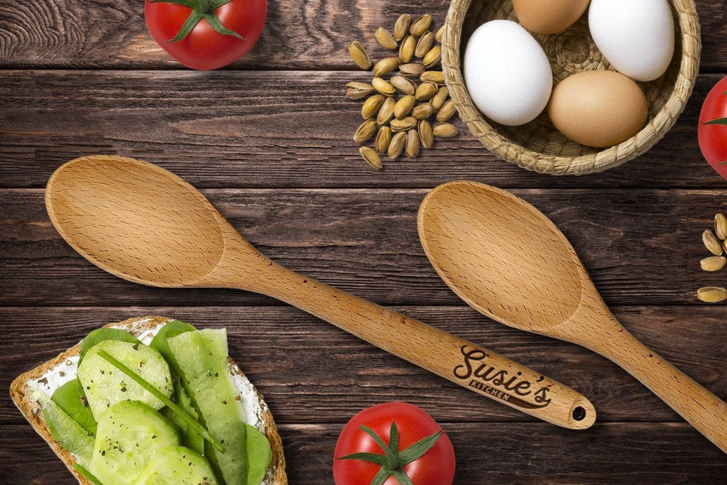 Engraved Wooden Spoon, Kitchen Spoon, Personalized Spoon, Wooden Spoon, Gift for Her, Baking Gift, Cooking Gift, Engraved Spoon