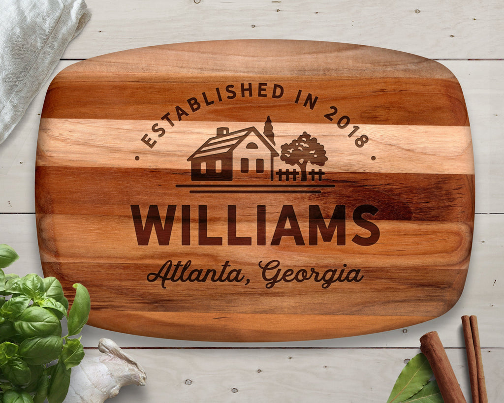 Custom Cutting Board, Teak, Personalized Cutting Board, Christmas Gift Ideas, Christmas Gifts, Personalized Gift, Gifts for Her, Christmas