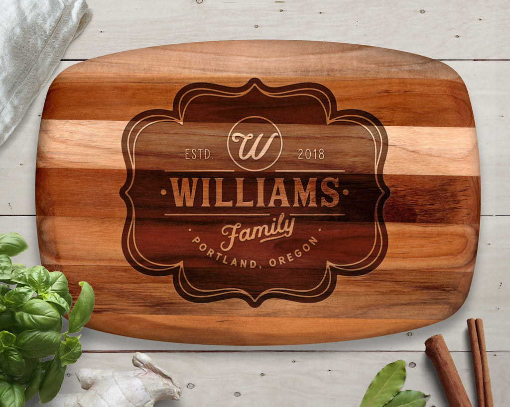 Cutting Board, Teak, Monogrammed Gifts, Charcuterie Board, Appetizers, Cheese Board, Serving Board, Custom Cutting Board, Personalized Board