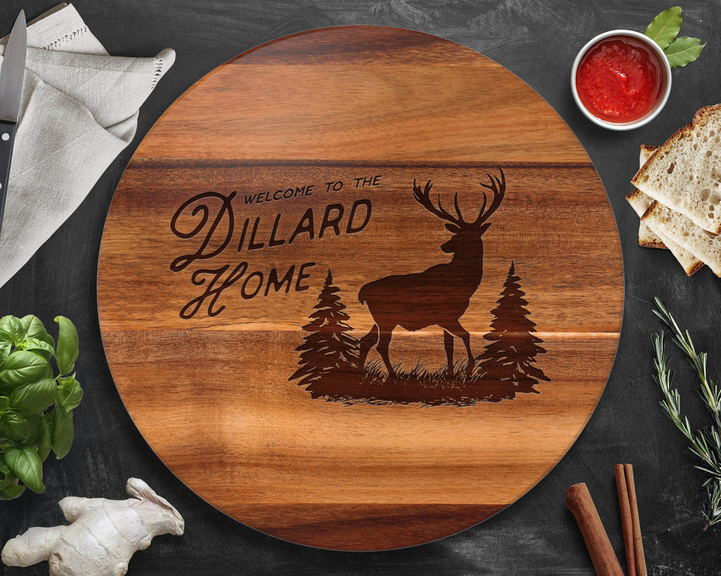 Deer, Lazy Susan, Hunting Gifts, Gift for Dad, Rustic Home Decor, Antlers, Rustic Decor, Husband Christmas Gift, Husband Gift, Gifts for Dad