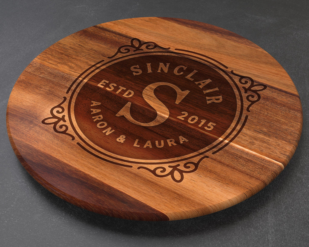 Lazy Susan Personalized, Wedding Gift, Custom Wedding Gift, Couples Gift, Engagement Gift, Housewarming Gift, Realtor Gifts, Just Married