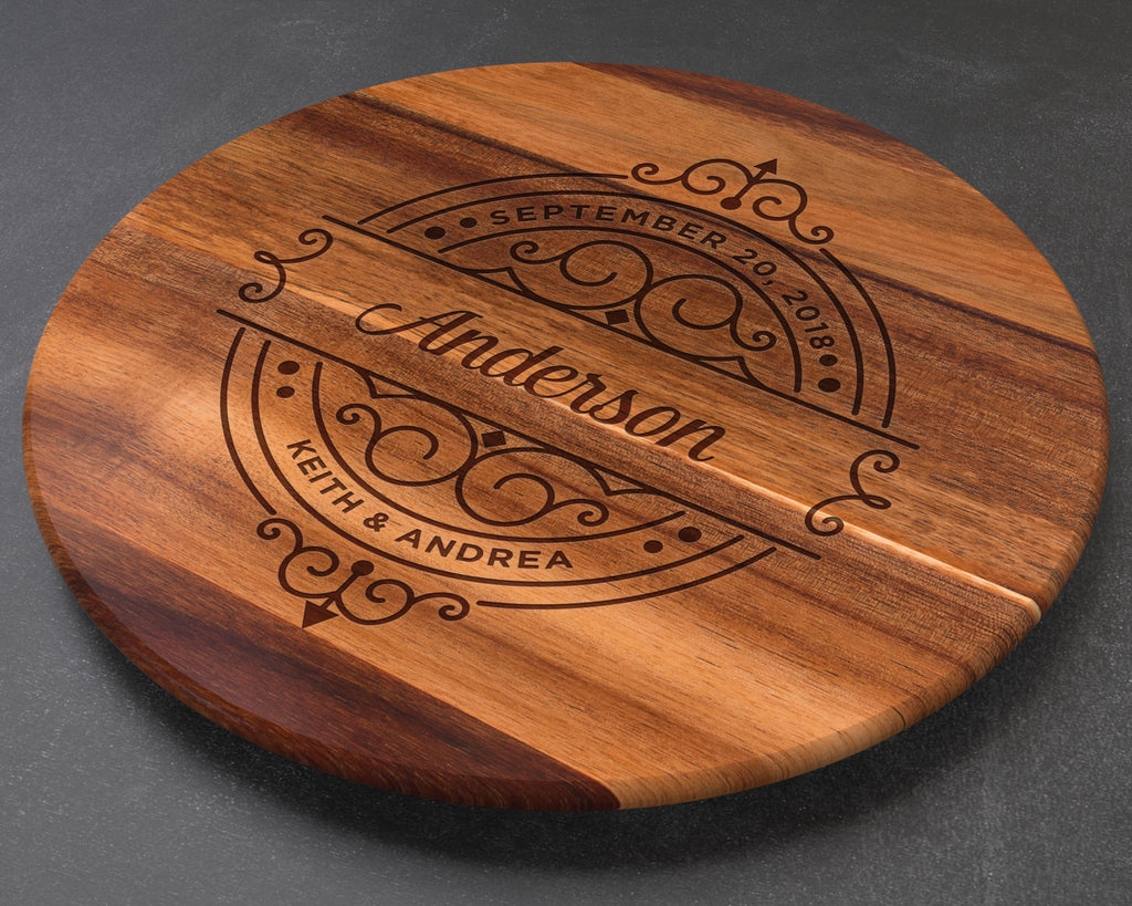 Lazy Susan Personalized, Wedding Gift, Custom Wedding Gift, Couples Gift, Engagement Gift, Housewarming Gift, Realtor Gifts, Just Married