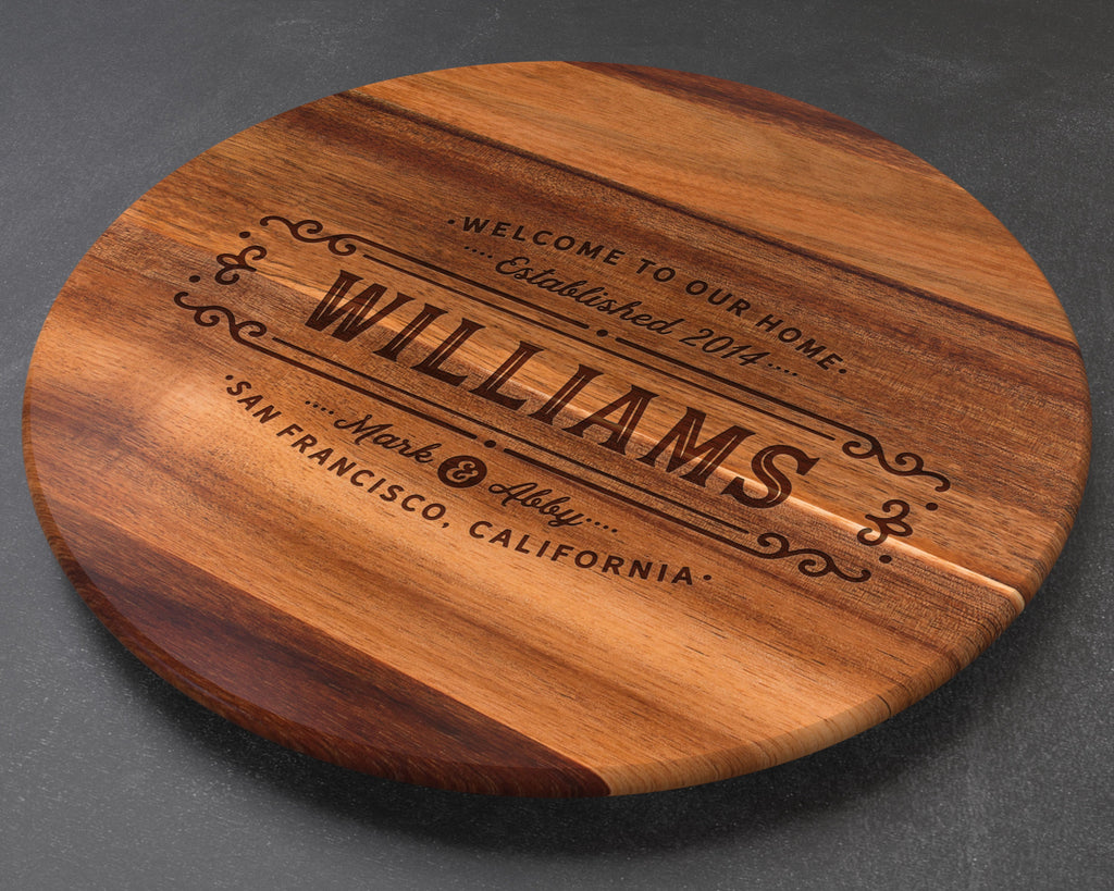 Personalized Lazy Susan, Wedding Gift, Personalized Wedding Gift, Anniversary Gift, Best Friend Gift, Wife Gift, Personalised Lazy Susan
