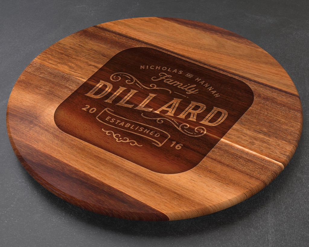 Lazy Susan Turntable, Wedding Gift, Personalized Wedding Gift, Lazy Susan for Table, Anniversary Gift, Wife Gift, Personalised Lazy Susan