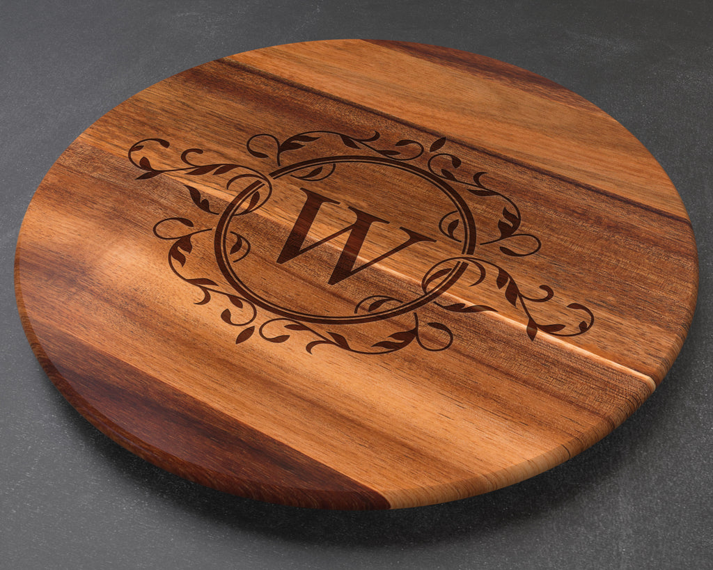 Lazy Susan Personalized, Custom Lazy Susan, Turntable, Lazy Susan Turntable, Wine Barrel Lazy Susan, Engraved Wood, Personalized Lazy Susan