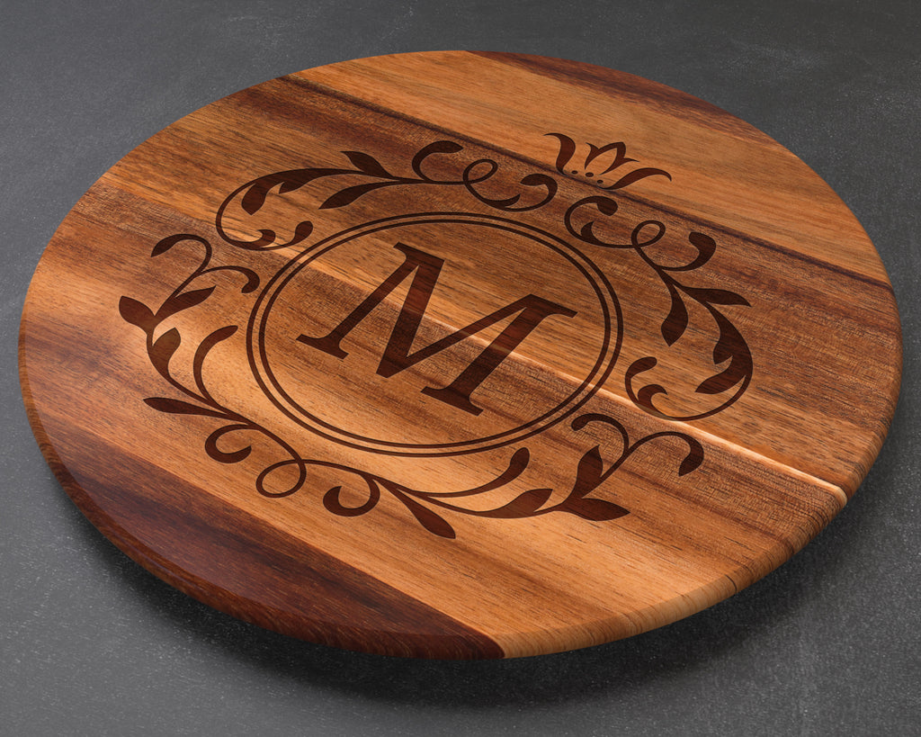 Custom Lazy Susan, Personalized Cutting Board, Engraved Cutting Board, Custom Cutting Board, Wedding Gift, Anniversary Gift, Christmas Gift