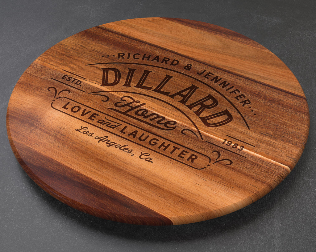 Personalized Lazy Susan, Wedding Gift, Personalized Wedding Gift, Anniversary Gift, Best Friend Gift, Wife Gift, Personalised Lazy Susan