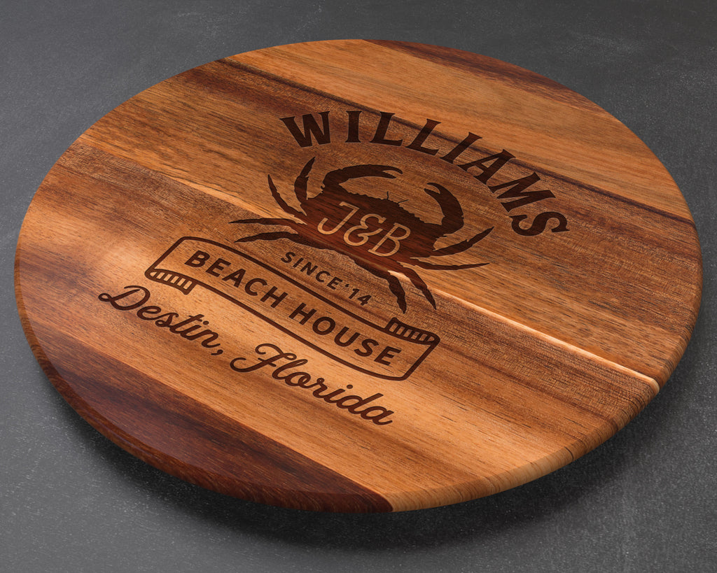 Custom Lazy Susan, Personalized Cutting Board, Engraved Cutting Board, Custom Cutting Board, Wedding Gift, Anniversary Gift, Christmas Gift